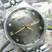 1980 Seiko LM（Lord Matic）Wine barrel smoke gradual brown high-end automatic men's watch (Japan Week) 5606 sapphire