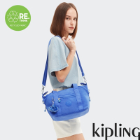 Kipling 深邃亮藍色手提側背包-ART MINI