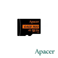 Apacer 64GB MicroSDXC U3 V30 A2 Class10 記憶卡 100MB/s 公司貨