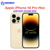Original Apple iPhone 14 Pro Max Single SIM 6GB RAM 256 ROM 6.7" Genuine Retina OLED NFC Face ID A15 99% Unlocked New Cell Phone