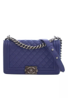 Chanel 二手 Chanel 中絎縫小羊皮 Boy 翻蓋包