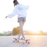 初學者滑板長板成人男生女生公路刷街舞板青少年少女四輪滑板車