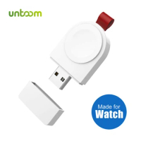 Untoom Magnetic Wireless Charger for Apple Watch Series 4 3 2 1 44mm 40mm 42mm 38mm Portable USB Wireless Charging for iWatch