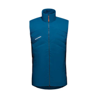 【Mammut 長毛象官方直營】Rime Light IN Flex Vest 輕量機能化纖立領背心 深冰藍/海洋藍 男款 #1013-02170