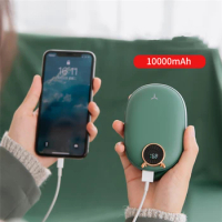 Hand Warmer Power Bank 10000mAh Mini Powerbank for iPhone 15 14 13 Xiaomi 14 Samsung Portable Charger Poverbank Spare Battery