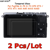 2 Pcs For Fujifilm X-70 X-T3 X70 XT3 / XT2 XT1 XA3 XA5 XA10 XA20 Tempered Glass Camera Screen Protector Protective Film Guard