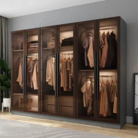 System Wardrobes Open Closets Bedroom Cupboard Wardrobe Closet Organizer Dressers Closet Szafa Na Ubrania Hotel Furnitures