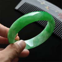 Emerald Natural Green Jadeite Bangle Exquisite Noble Jade Bracelet Quality Hand Ring Jewelry Gift Accessories