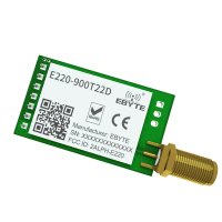 LLCC68 868MHz 915MHz untuk modul port siri tanpa wayar LoRa, sensor pintar E220 900T22D