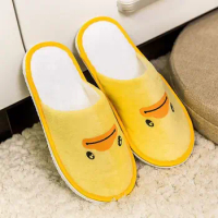 Hotel Children's Slippers Cute Little Yellow Duck Home Non-Slip Thickening Hotel Rooms Children's Disposable Slippers