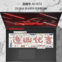 for ASUS ROG Strix G17 (2023) G713 G713QR G713QE G713RC G713RM G713PV G713QC G713RW G713PI Silicone Laptop Keyboard Cover skin