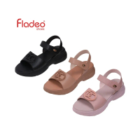 Fladeo K22/LDT360-3RV/Sandal Wedges Tali Wanita [Strap Wedges Sandal]