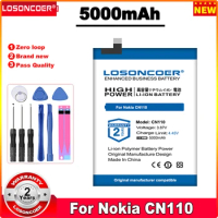 LOSONCOER 5000mAh CN110 Mobile Phone Battery For Nokia 1ICP5/65/78 X20 / X10
