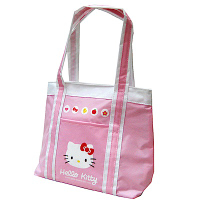 Hello Kitty 凱蒂貓 保溫防水手提萬用餐袋(甜蜜粉)