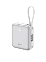 AUKEY PB-Y91L Powerbank 10000mAh Compact Built-in Kabel USB-C Lightning Fast Charging iPhone Samsung