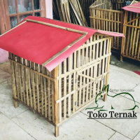 Kandang kelinci dari bambu bongkar pasang