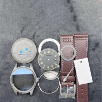 Titanium Material 40mm Case Dial Hands Strap Watch Accessory Kit FOR ETA 2892 2824 Automatic Men's Watch Parts Sapphire Mirror