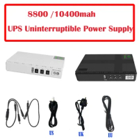 8800/10400mAh Mini Portable UPS 5V/9V/12V Uninterruptible Power Supply For WiFi Router Large Capacity Backup Power Adapter