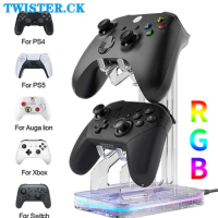 2024 RGB Gaming Controller Holder Compatible For Switch Pro/Ps5/Ps4/Ps2/Ps3/XboxSeries Universal Controller Stand Accessories