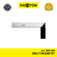 Promo Hasston Siku Tukang 10'' Stainless Steel / Penggaris Siku