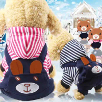 Cat Clothes Casual Clothing Teddy Autumn And Winter Models Small Dog Hat Cute Bear Pet Puppy Hat Clothing Dog Clothes