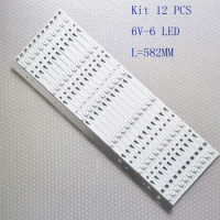 Kit LED Strip 4C-LB550T-YH6 For Panasonic TH-55CX500C TH-55CX400L LVU550CSDXE3V5 LED-55U700 49E301 TCL_0DM_55U700_12X6_3030C_V2