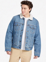 แจ็คเก็ตผู้ชาย Braun Sherpa Jacket สีน้ำเงิน