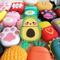 Cute Cartoon Cases For AirPods 2 Soft Cartoon Wireless Earphone Case For Air Pods Charging Box Cover For airpods case Silicone