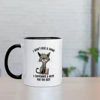 11oz Mug, Coffee Mug, I Don't Rise Shine-Gift For Friends, Sisters, Coffee Drinker, Owner, Ceramic Cup
