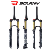 26 27.5 29 inch Manual Remote Magnesium alloy BOLANY MTB Fork Suspension Air Shock absorption Straight Tapered Locked Front fork
