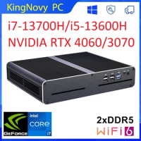 Kingnovy V7 Intel Gamer Mini PC i7 13700H i5 13600H NVIDIA RTX 4060 3070 8G 2xDDR5 Windows 11 Mini Computer gaming Desktop WiFi6