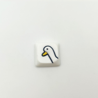 Hot  Low Profile Custom Handmade Mechanical Keyboard Creative Resin Keycap Cole Duck Low Profile Ult