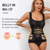 New women's double-belt bust-supporting tank top shapewear, reinforced corset for body shaping, spor
