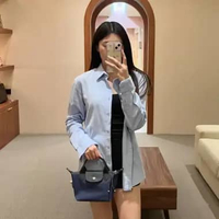 Tas LONGCHAMP LE PLIAGE NEW ENERGY NAVY SHOULDER BAG XS 100% ORIGINAL 17X13X10CM