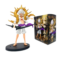 21cm Anime One Piece Action Figure Luffy Gear 5 Figure Sun God Luffy Nika Figurine PVC Doll Four Emperors Shanks Model Toys Gift