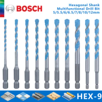 Original BOSCH Drill Bits Multifunctional Triangle Glass Wood Metal Drill Bit Ceramic Tile Wall Hole Cutter Professional Tools