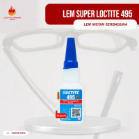 siap kirim - lem instant super kuat loctite 495 20 gram lem khusus logam & plastik