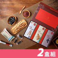 【DJULIS】德朱利斯 台東紅藜富貴禮盒 - 2盒組 (每1禮盒包含：紅藜穀物棒 / 紅藜小米起司棒 / 紅藜黑芝麻糕)【N1HF00003120000】