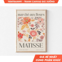Tranh treo tường, Matisse, Flower Market, Henri Matisse, Flower Market Poster, Matisse Goldfish, Exh