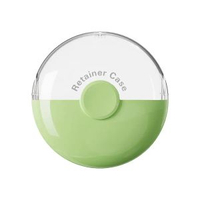 新品簡約磁啜牙套收納盒可攜式假牙放置盒正畸保持器隨身儲牙