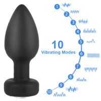 Wireless Anal Butt Plug Prostate Massager for Men Women Silicone Vibrating Butt Plug Prostate Stimulator Sex Toy Sex Shop