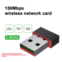 Wireless 2.4G 150M Mini U SB Wifi Network Card Adapter WLAN IEEE802.11n U SB2.0 Wifi Receiver for Tablet PC