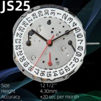 New Miyota JS25 Watch Movement Citizen Genuine Original Quartz Mouvement Automatic Movement 6 Hands Date At 3:00 Watch Parts