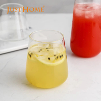 【Just Home】簡約山型耐熱玻璃馬克杯400ml(杯 玻璃杯 耐熱玻璃)