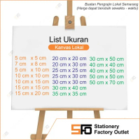 Kanvas Lukis 80 x 80 cm - White Canvas