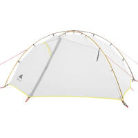 3F UL GEAR Green and white 4 Season Camping Tent 15D Nylon Double Layer Waterproof Tent for 2 Persons