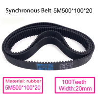 WEDM Rubber Spindle Synchronous Gear Belt 5M500*100*20mm 100Teeth for CNC Wire Cutting WEDM Machine
