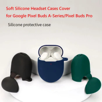 Soft Silicone Earphone Cases with Hook Wireless Headphone Protector Case Anti Scratch Replacement for Google Pixel Buds A-Series