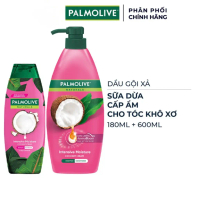 [Xu hướng hot] Dầu gội xả Palmolive dưỡng ẩm tóc từ dừa 180ml và 600ml Intensive Moisture Shampoo + 
