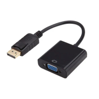 Fast Dispatch Male Displayport to Female VGA Adapter Converter DP Cable USB 1080P for HDTV for XP/WIN7/8 HD